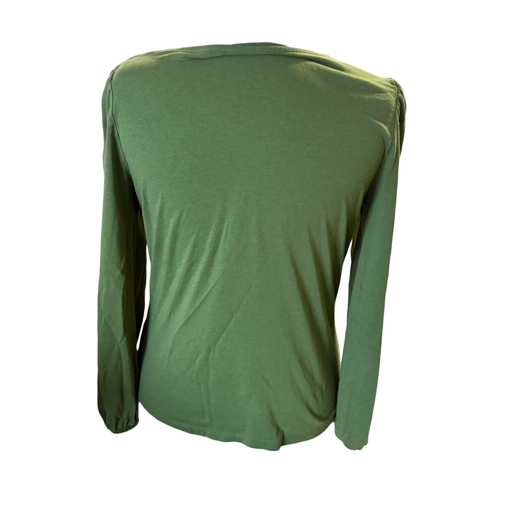 Boden green round neck long sleeve top - Size 10 - Picture 2 of 4